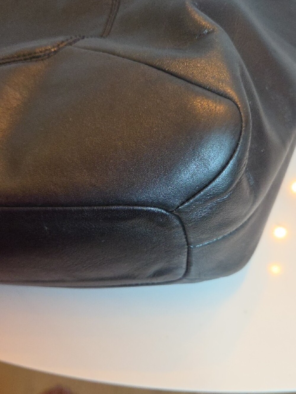 Coach Campbell Belle Carryall Shoulder Black Leather Bag - Style F24683 - Picture 11 of 12